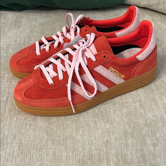 Adidas NWT Handball Spezial Pink and Red Sneakers - Picture 2 of 7